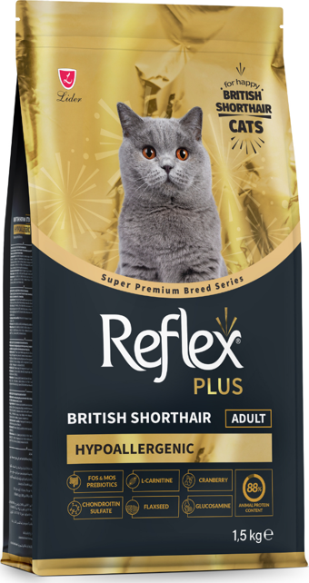 Reflex Plus British Shorthair Yetişkin Kedi Maması 1,5 kg