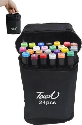 Touch Çift Uçlu Fosforlu Kalem 24 Renk Art Marker