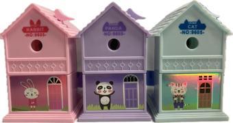 Bafix Dream Cabin Kollu Kalemtraş Ev Şekilli Kollu Kalemtıraş (Karışık Renk 1 Adet)