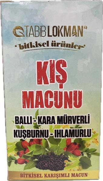 Tabib Lokman Kış Macunu Ballı Kara Mürverli Kuşburnu Ihlamurlu Bitkisel Macun 450 g