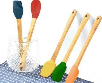 Mİen Bambu Silikon Spatula Seti 5 li MİEN-456