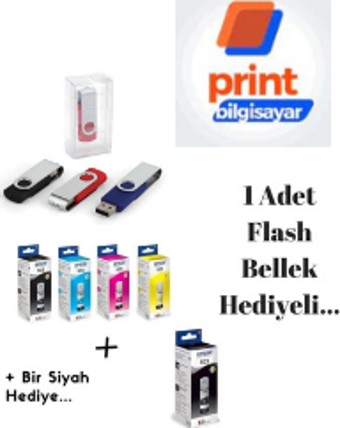 Epson 103 / L3250 Orjinal Mürekkep Takımı +1 Siyah Hediyeli Flash Usb Bellek Hediyeli