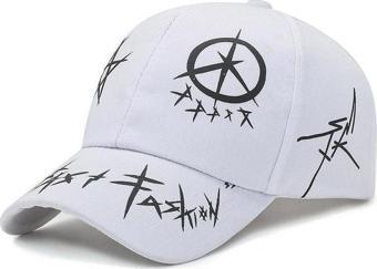 Valkyrie Trucker Şapka Unisex Metal Tokalı Ayarlanabilir Beyzbol Beyaz