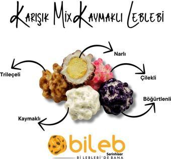 Bileb Serinhisar Bi Leblebi'De Bana Leblebi Kombo 4'Lü Kaymaklı Karışık ( Trileçe&Böğürtlen&Çilekli &Kaymak Aromalı)1 Kg