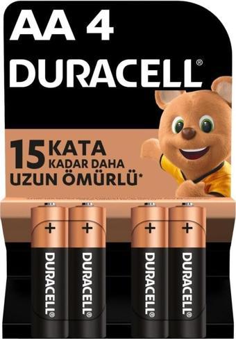 Duracell Alkalin Kalem Pil (AA) 4 LÜ Kartela