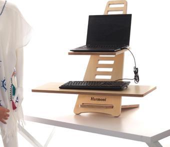 Ahşap Ayarlanabilir Laptop Standı