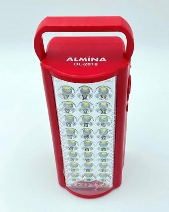 Almina 24 Büyük Ledli Kırmızı 80 Saat Yanan Led Işıldak
