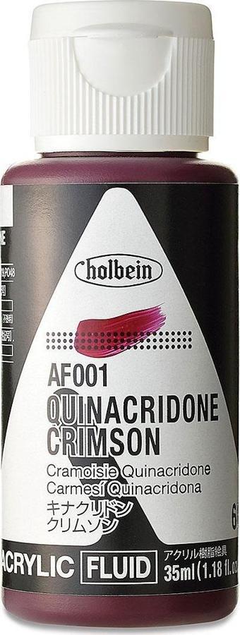 Holbein Akrilik Mürekkep 35ml Seri D - AF001 Quinacridone Crimson