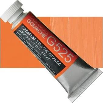 Holbein Artists Gouache - G525 Cadmium Yellow Orange 15ml.	
