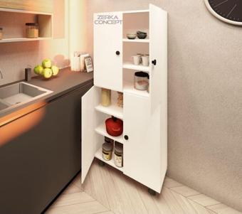 Zerka Concept Mobilyahome 6 Raflı Çok Amaçlı Dolap 50 Cm %100 Mdf