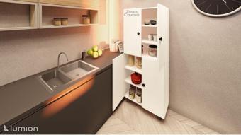 Zerka Concept Natura Çok Amaçlı Mutfak Banyo Ayakkabılık Dolabı 60 Cm 6 Bölmeli