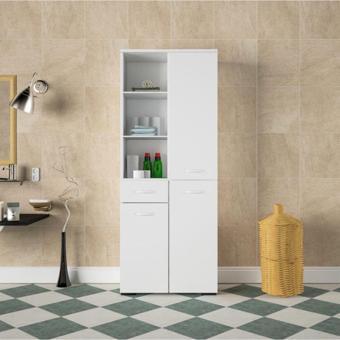 Modilayn Cevher Banyo Çok Amaçlı Banyo Dolabı, Beyaz