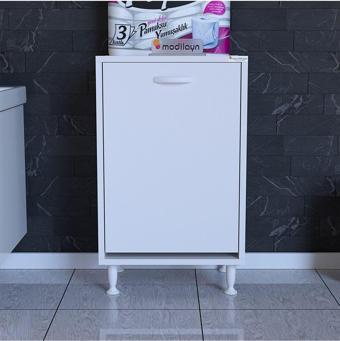 Modilayn Söke 45 X 75 X 32,5 Cm Kirli Çamaşır Sepetli Banyo Dolabı