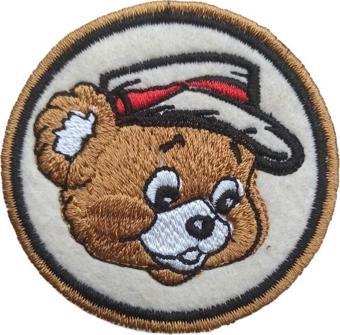 Arma Ütü İle Yapışan Ayıcık Yama-Arma-Patch-6 Cm