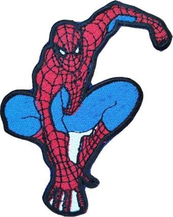 Keskin Nakış Ütü Ile Yapışan Nakış Örümcek Adam Yama Spiderman Arma Patch -11 X 9 Cm