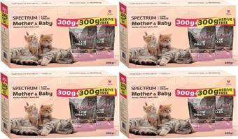 Spectrum Low Grain Mother & Baby Kuzu Etli ve Pirinçli Kedi Maması 300 Gr + 300 Gr (2li Kutu)*4 Adet