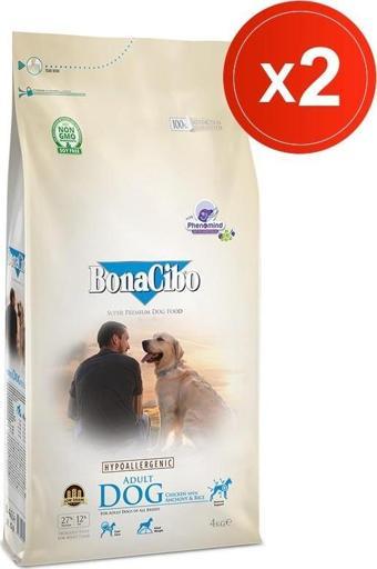 Bonacibo Adult Dog 4 kg x 2 Adet Tavuklu ve Balıklı Yetişkin Köpek Maması