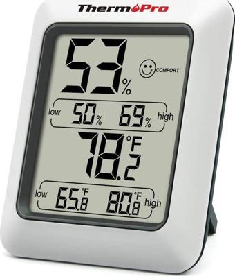 ThermoPro TP50 Termometre İç Mekan Dijital Isı ve Nem Ölçer