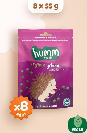 Humm Organic Organik Vegan Pancarlı Grissini Atıştırmalık Paketi - 55 G X 8 adet