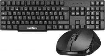 Everest Km-6852 Q Usb Siyah Uyumlu Mm Kablosuz Combo Klavye Mouse Set