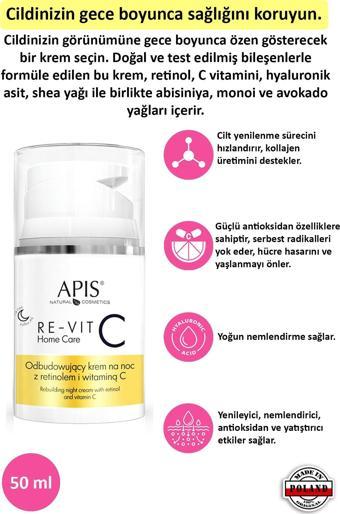 Gece Kremi Onarıcı Retinol ve C Vitaminli - 50ml