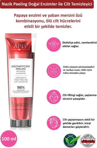 Kızılcık İçeren Enzimatik Yüz Peelingi - 100ml