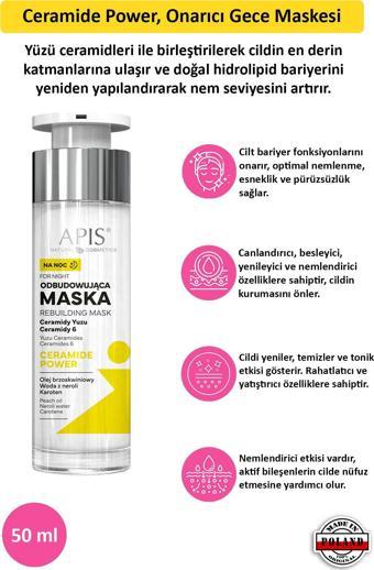 Seramid Gücü Onarıcı Gece Maskesi, 50 ml
