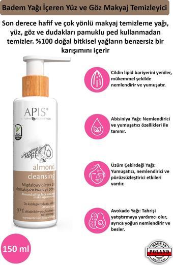 Yüz ve Göz Makyaj Temizleyici - Badem Yağlı - 150ml