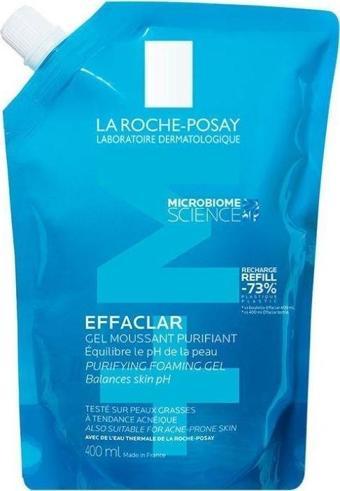 La Roche-Posay Effaclar Yağlı Ciltler için Temizleme Jeli 400ml - Refill