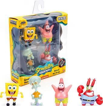 Jada Sünger Bob Squarepants 4'lü Paket Döküm Figürler