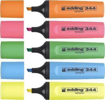 Edding 344 5 Renk Fosforlu Kalem