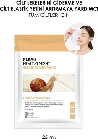 Pekah 16 Peptit Ve Snail Müsini Içeren Healing Snail Yüz Maskesi