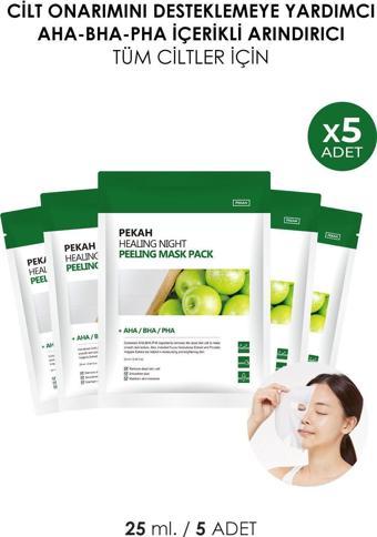 Pekah Yoğun Arındırıcı Onarıcı Aha-Bha-Pha Peeling Gece Maskesi Paketi (5 Adet)