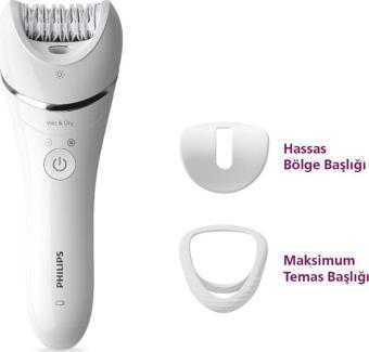 Philips Bre700/05 Epilatör (Yüz+Koltuk Altı+Bikini Bölgesi+Bacak)Islak-Kuru,Işıklı,Kablosuz