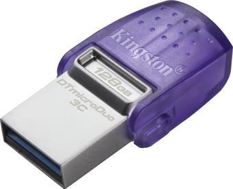 Kingston DTDUO3CG3-128GB DataTraveler microDuo 3C 200MB-s dual USB-A + USB-C Flash Bellek