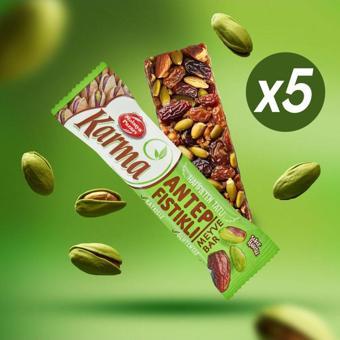 Malatya Pazarı Karma Antep Fıstıklı Meyve Bar 40 G *5