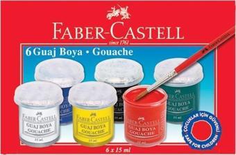 Faber-Castell Guaj Boya 6 Renk 15 ML 5170 160400