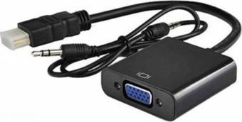 Concord Hdmı To Vga Çevirici Dönüştürücü Kablosu Aux C-554
