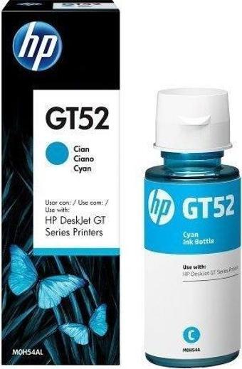 HP GT52 Cyan Mavi Mürekkep M0H54AE