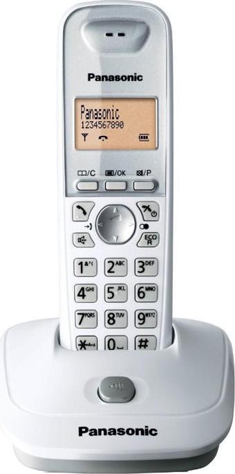 Panasonic KX-TG2511 Beyaz Telsiz Dect Telefon Handsfree 50 Rehber