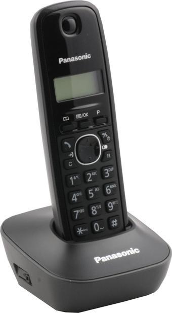 Panasonic KX-TG1611 Siyah Telsiz Dect Telefon 50 Rehber