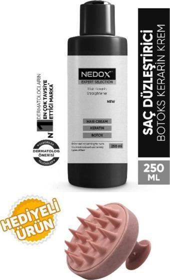 NEDOX Saç Düzleştirici,şekillendirici Keratin Botoks Krem 250 ml+Saç Masaj Tarağı