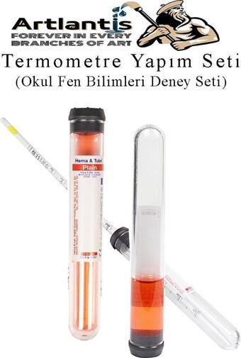 Termometre Deney Seti 1 Paket Termometre Yapım Seti Okul Fen Bilimleri Deney Seti Termo Metre