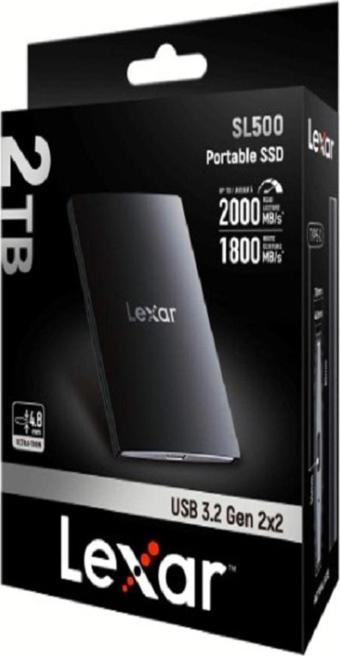 Lexar 2Tb Sl 500 Portable Ssd 2000 Mb/Sn