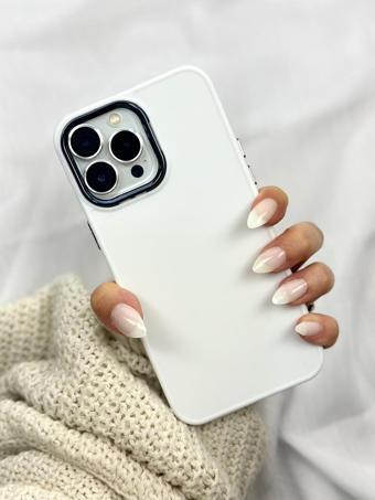 Iphone 14 Pro Max Parlak Metal Detaylı Tuşu Kolay Basmalı Lansman Pastel Silikon Ruby Kılıf
