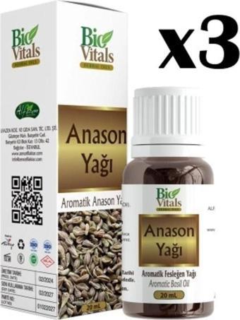 Biovitals Anason Yağı 20 ml x 3 Adet