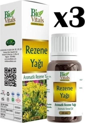 Biovitals Rezene Yağı 20 ml x 3 Adet