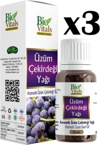 Biovitals Üzüm Çekirdeği Yağı 50 ml x 3 Adet