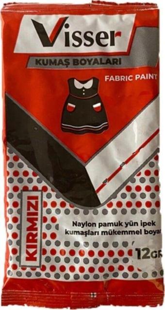 Toz Kumaş Boyası Kırmızı 12gr Kot Pantolon Gömlek T-shirt Boyama