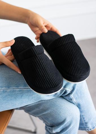 Modafrato FİTİLLİ KAPALI Unisex Ev Terliği Kışlık Kadın Erkek Terlik